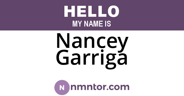 Nancey Garriga