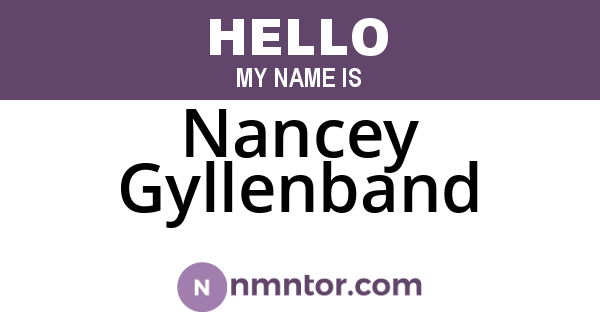 Nancey Gyllenband