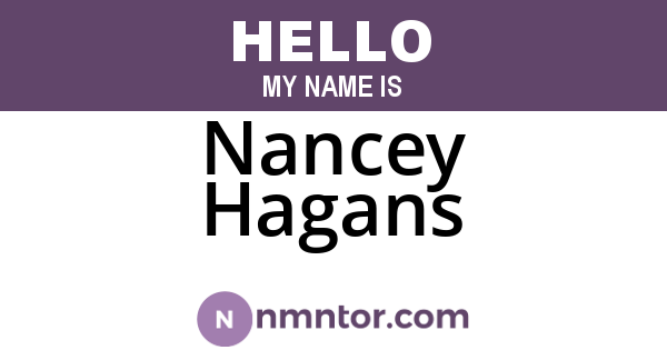 Nancey Hagans