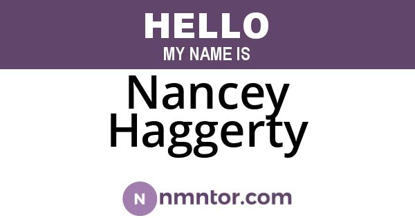 Nancey Haggerty