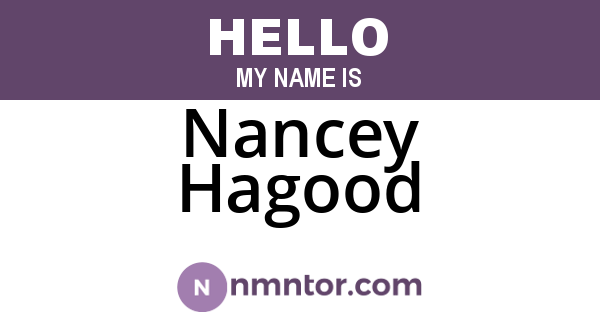 Nancey Hagood