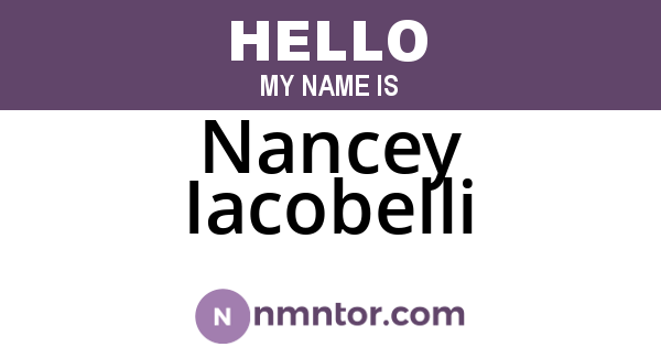 Nancey Iacobelli