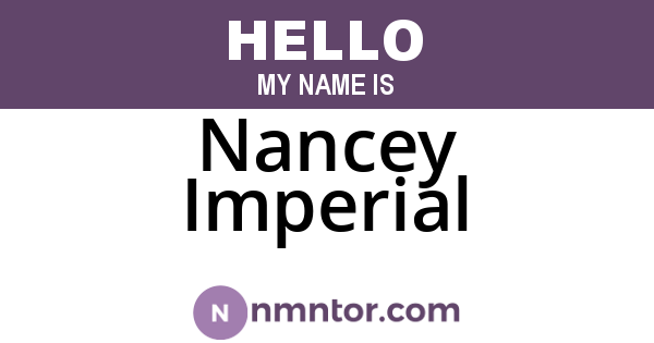 Nancey Imperial