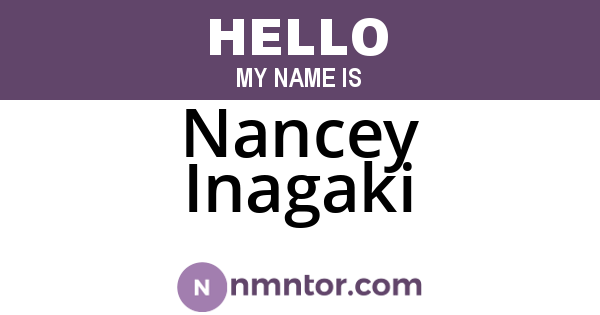 Nancey Inagaki