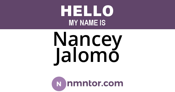 Nancey Jalomo