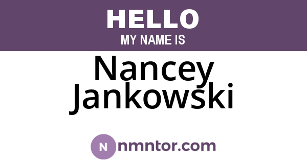 Nancey Jankowski