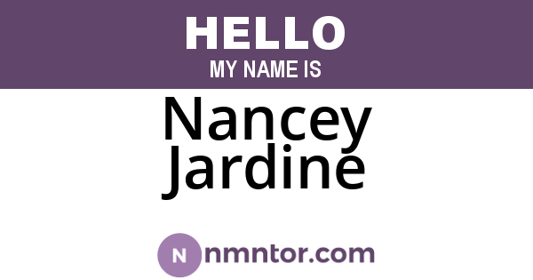 Nancey Jardine