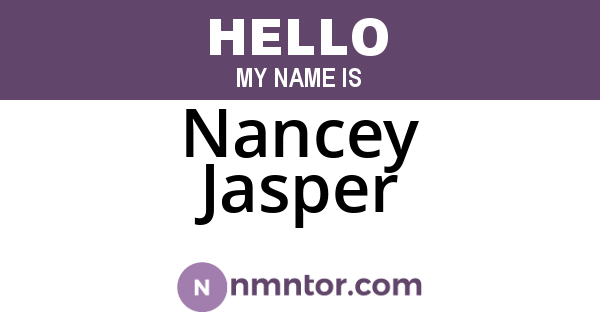 Nancey Jasper