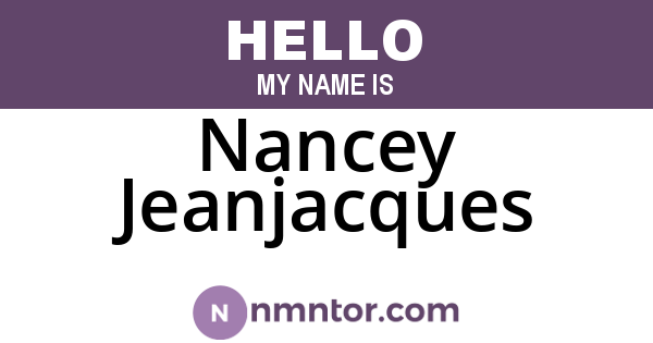 Nancey Jeanjacques