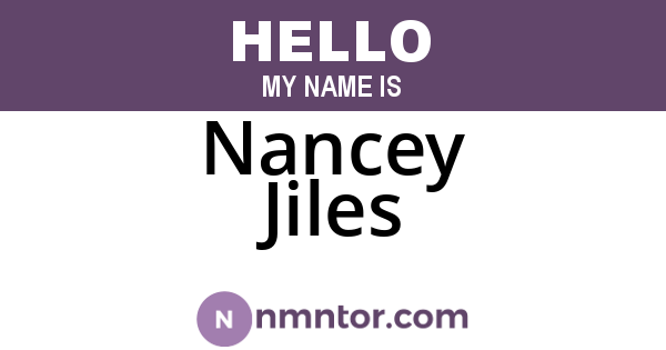 Nancey Jiles