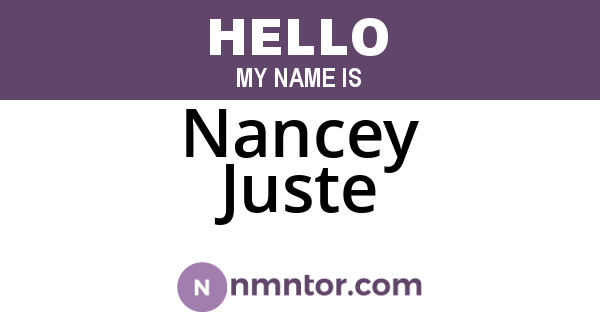 Nancey Juste
