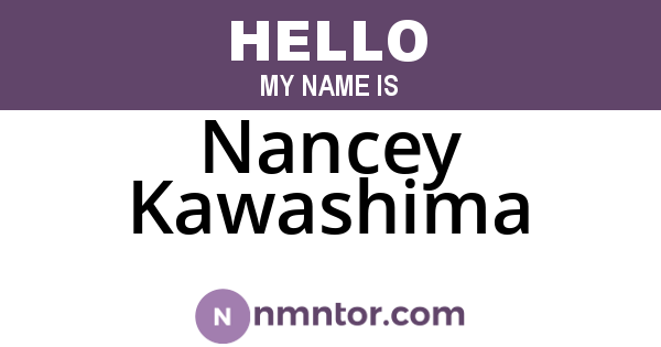 Nancey Kawashima