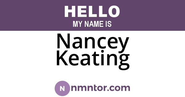 Nancey Keating