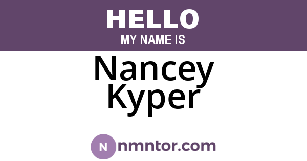 Nancey Kyper