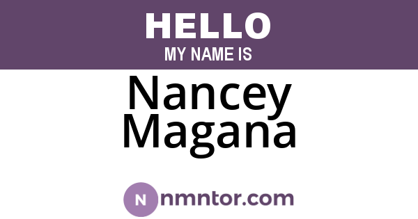 Nancey Magana