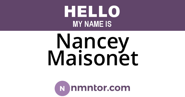Nancey Maisonet