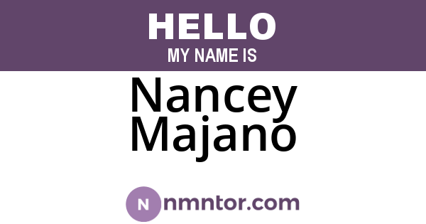 Nancey Majano
