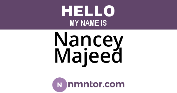 Nancey Majeed