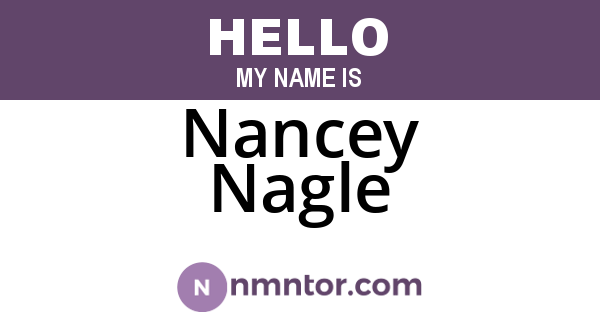 Nancey Nagle