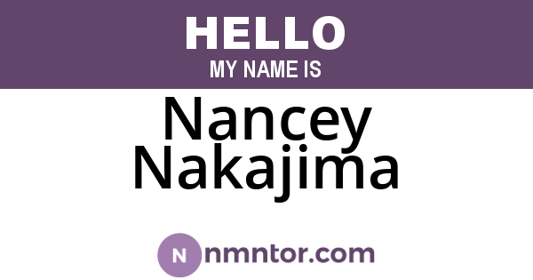 Nancey Nakajima