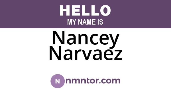 Nancey Narvaez