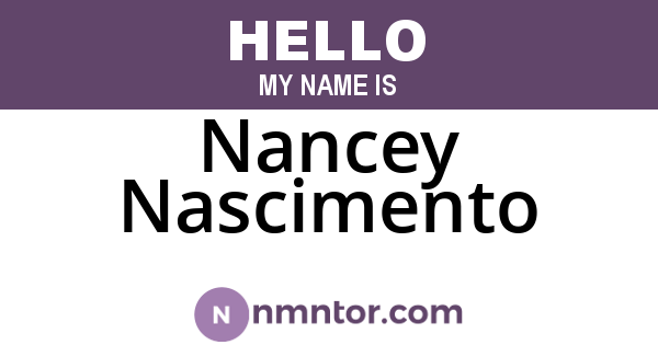 Nancey Nascimento
