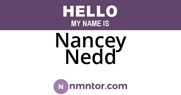 Nancey Nedd