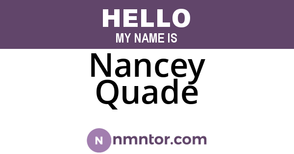 Nancey Quade