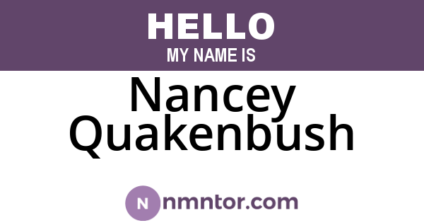 Nancey Quakenbush
