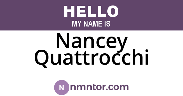 Nancey Quattrocchi