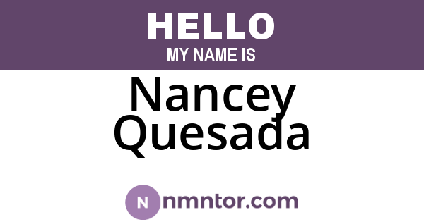 Nancey Quesada