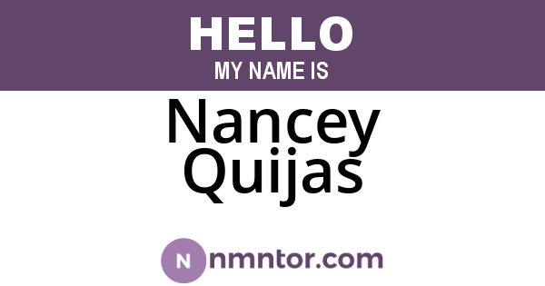Nancey Quijas