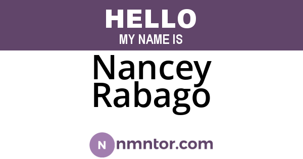 Nancey Rabago