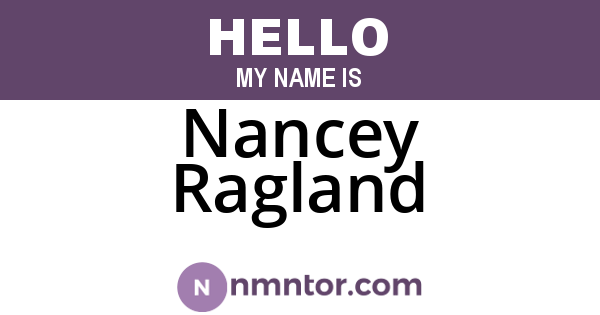 Nancey Ragland