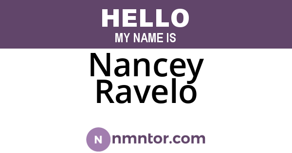 Nancey Ravelo