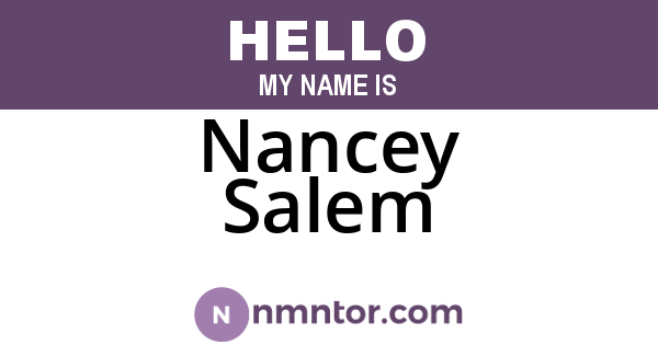 Nancey Salem