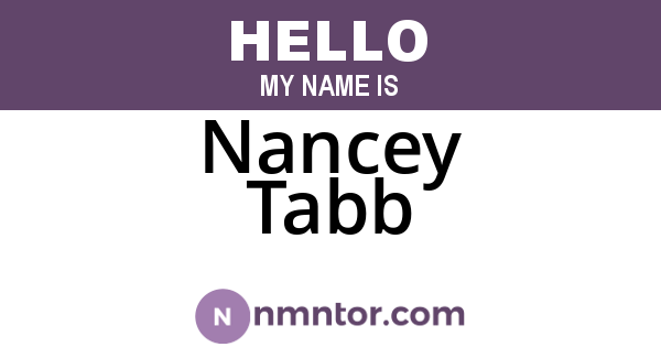 Nancey Tabb