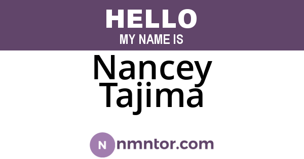 Nancey Tajima