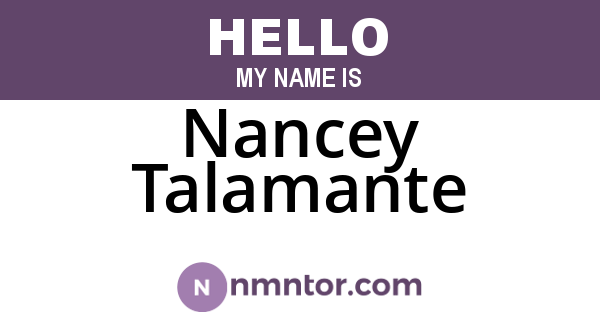 Nancey Talamante