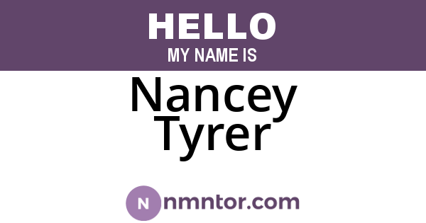 Nancey Tyrer