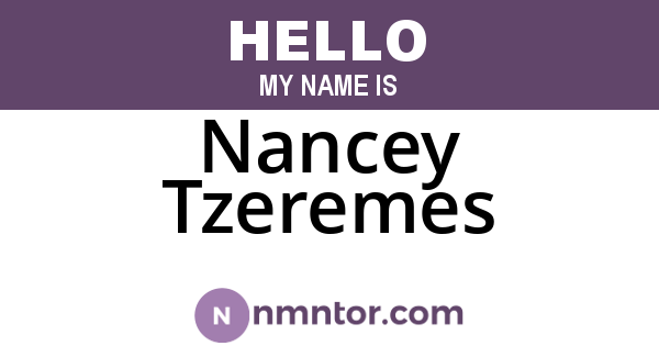 Nancey Tzeremes