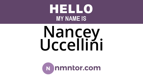 Nancey Uccellini