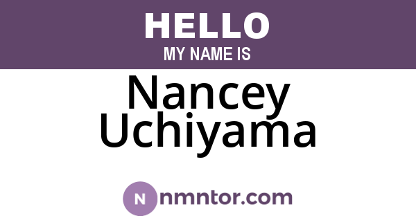 Nancey Uchiyama