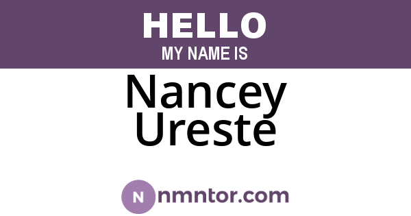 Nancey Ureste