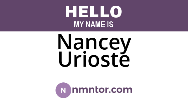 Nancey Urioste