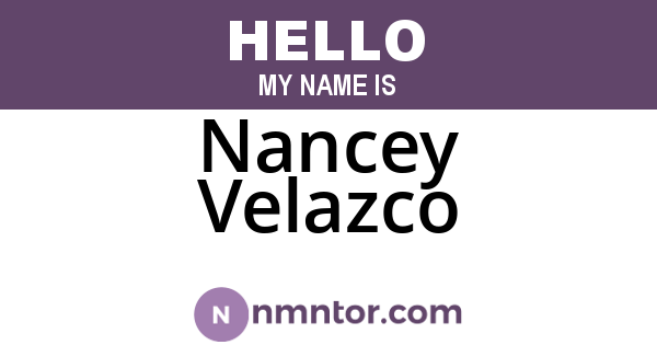 Nancey Velazco