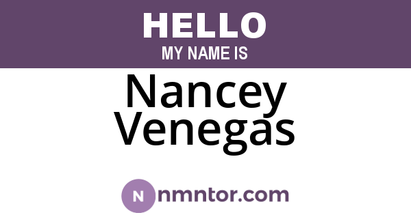 Nancey Venegas