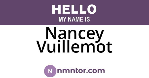 Nancey Vuillemot