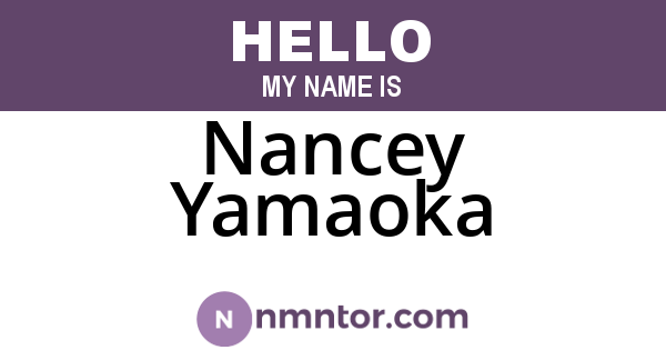 Nancey Yamaoka