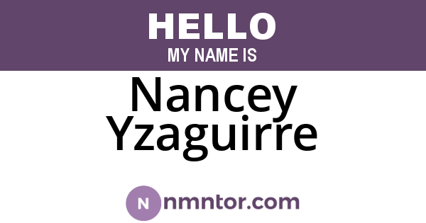Nancey Yzaguirre